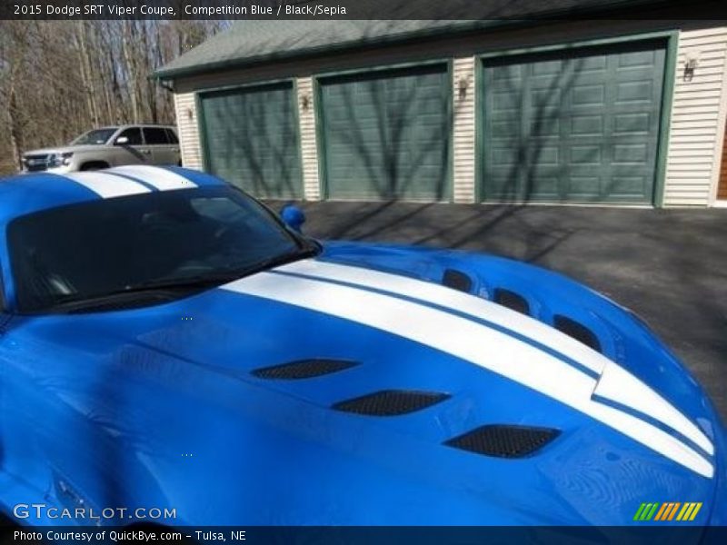 Competition Blue / Black/Sepia 2015 Dodge SRT Viper Coupe