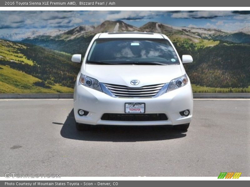 Blizzard Pearl / Ash 2016 Toyota Sienna XLE Premium AWD