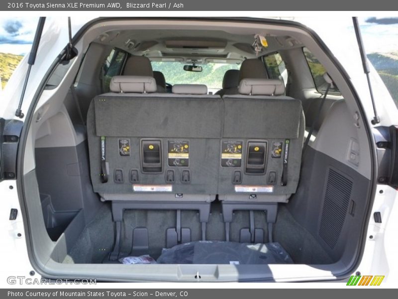 Blizzard Pearl / Ash 2016 Toyota Sienna XLE Premium AWD