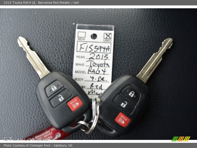 Barcelona Red Metallic / Ash 2013 Toyota RAV4 LE