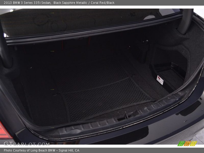 Black Sapphire Metallic / Coral Red/Black 2013 BMW 3 Series 335i Sedan