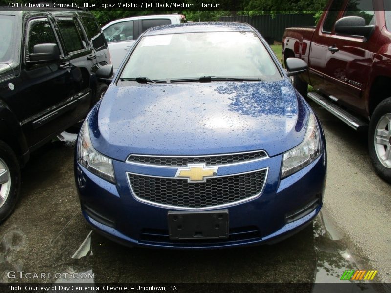 Blue Topaz Metallic / Jet Black/Medium Titanium 2013 Chevrolet Cruze LS