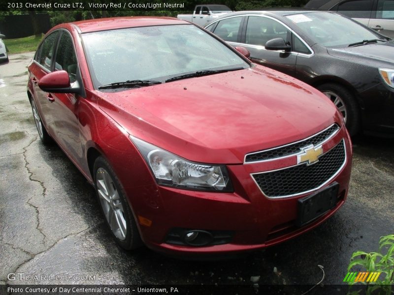 Victory Red / Cocoa/Light Neutral 2013 Chevrolet Cruze LTZ
