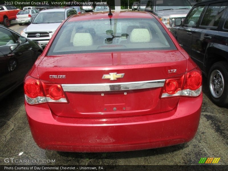 Victory Red / Cocoa/Light Neutral 2013 Chevrolet Cruze LTZ
