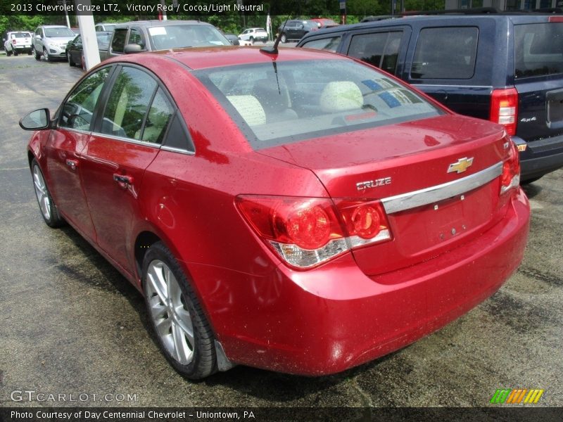 Victory Red / Cocoa/Light Neutral 2013 Chevrolet Cruze LTZ