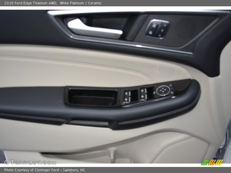 White Platinum / Ceramic 2016 Ford Edge Titanium AWD