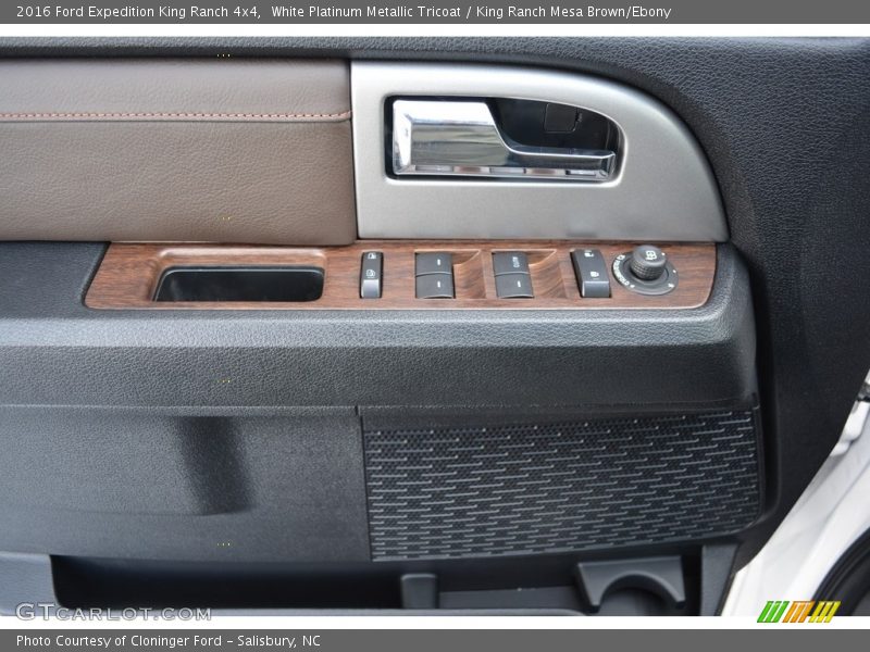 White Platinum Metallic Tricoat / King Ranch Mesa Brown/Ebony 2016 Ford Expedition King Ranch 4x4