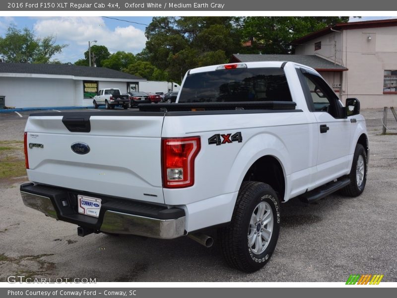 Oxford White / Medium Earth Gray 2016 Ford F150 XLT Regular Cab 4x4