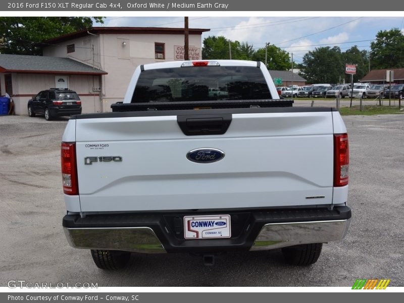 Oxford White / Medium Earth Gray 2016 Ford F150 XLT Regular Cab 4x4