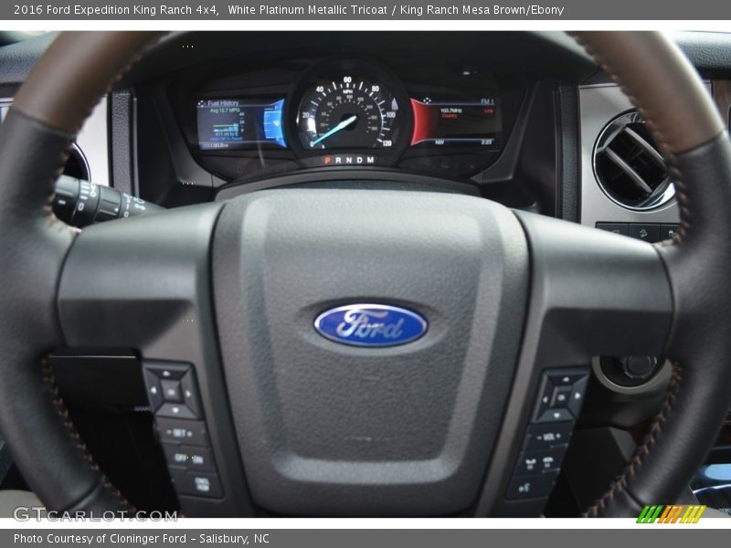White Platinum Metallic Tricoat / King Ranch Mesa Brown/Ebony 2016 Ford Expedition King Ranch 4x4