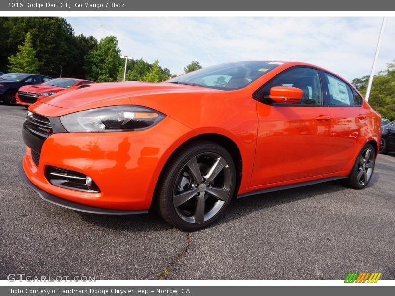 Go Mango / Black 2016 Dodge Dart GT