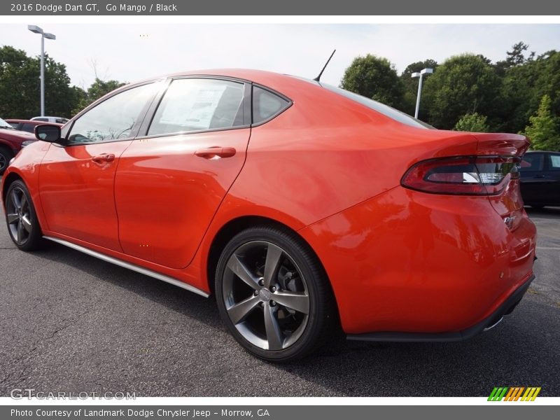 Go Mango / Black 2016 Dodge Dart GT