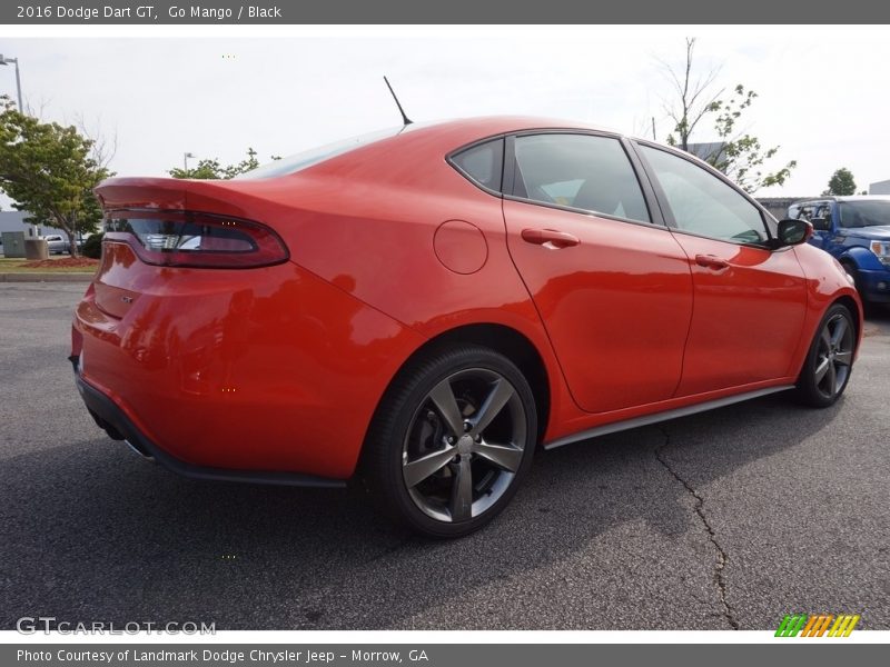 Go Mango / Black 2016 Dodge Dart GT