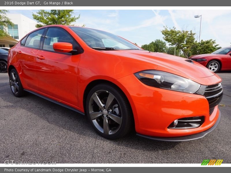 Go Mango / Black 2016 Dodge Dart GT