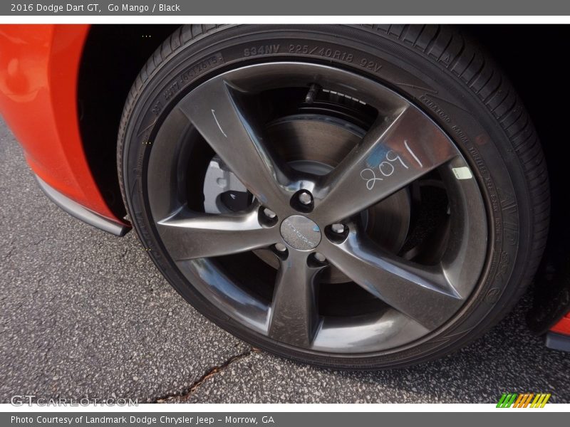 Go Mango / Black 2016 Dodge Dart GT