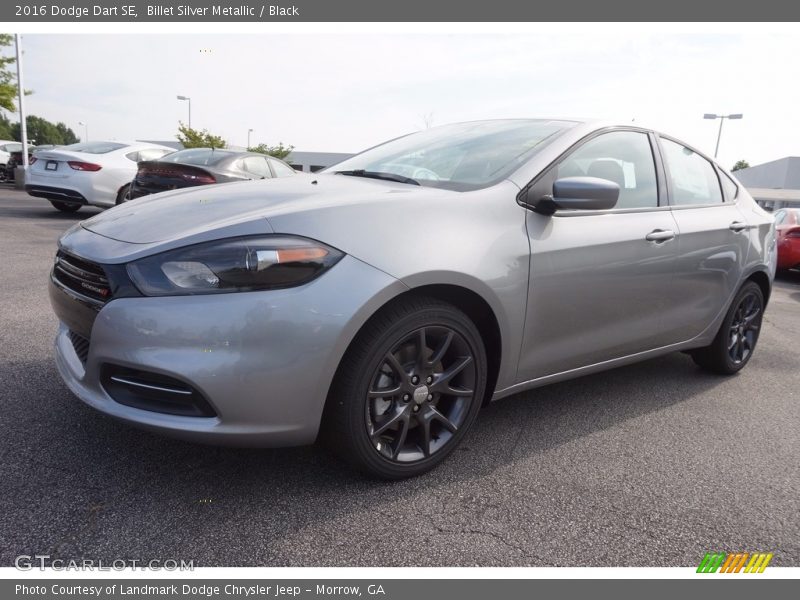 Billet Silver Metallic / Black 2016 Dodge Dart SE
