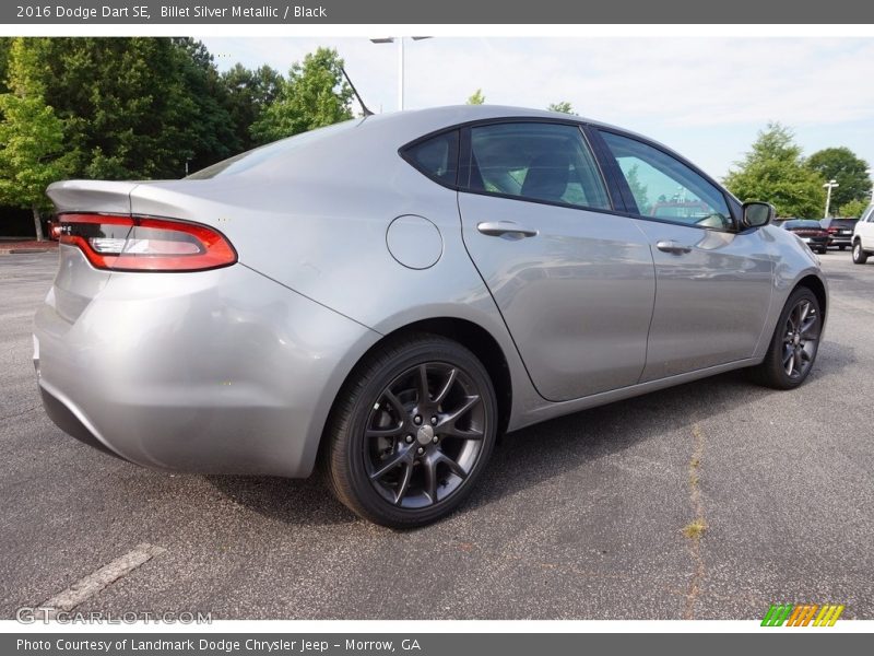 Billet Silver Metallic / Black 2016 Dodge Dart SE