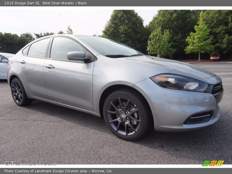 Billet Silver Metallic / Black 2016 Dodge Dart SE