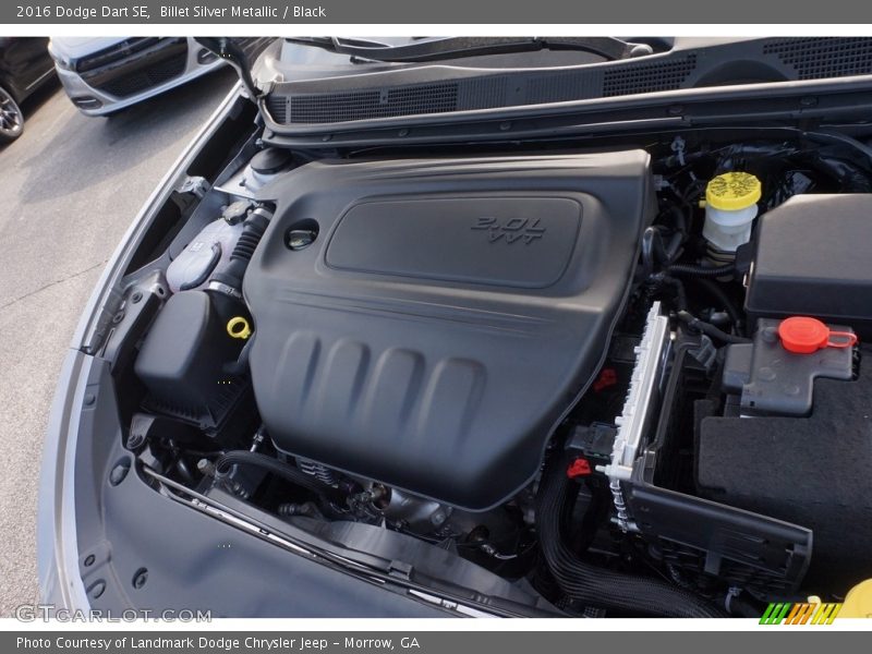 Billet Silver Metallic / Black 2016 Dodge Dart SE