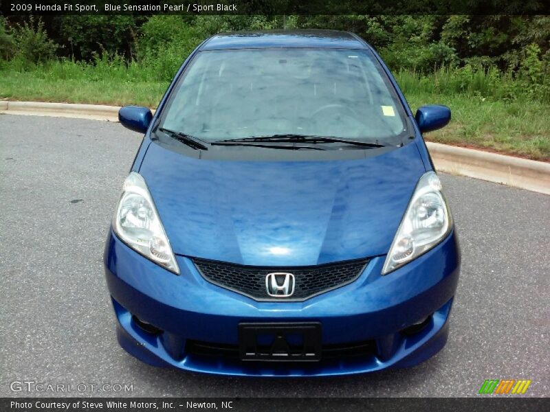 Blue Sensation Pearl / Sport Black 2009 Honda Fit Sport