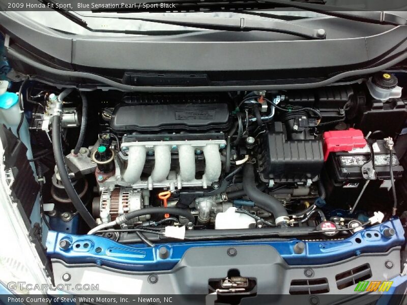 Blue Sensation Pearl / Sport Black 2009 Honda Fit Sport