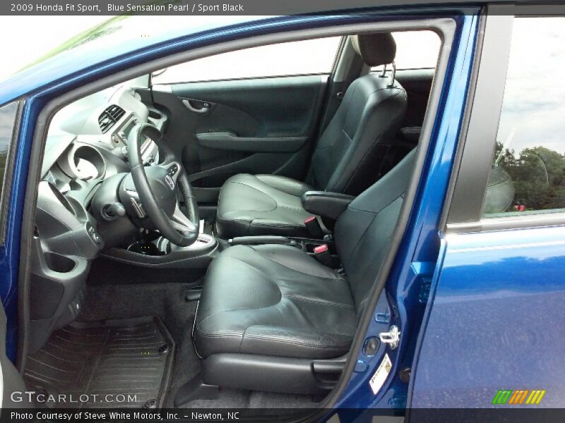 Blue Sensation Pearl / Sport Black 2009 Honda Fit Sport