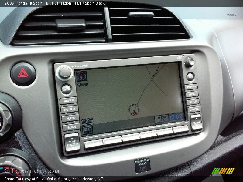 Blue Sensation Pearl / Sport Black 2009 Honda Fit Sport