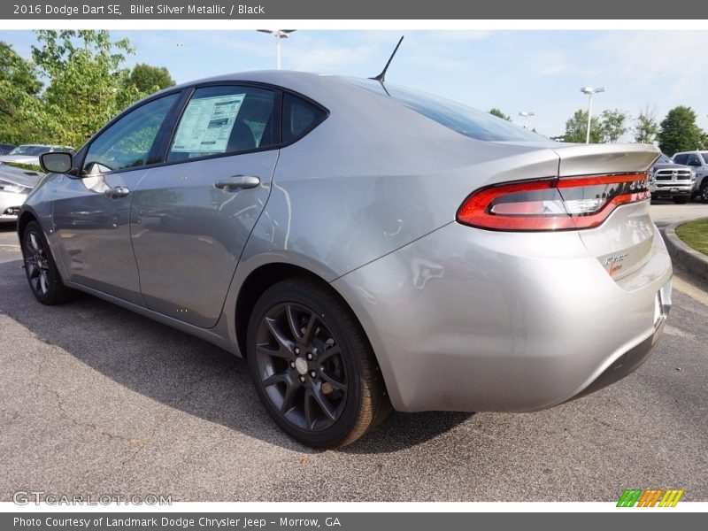 Billet Silver Metallic / Black 2016 Dodge Dart SE