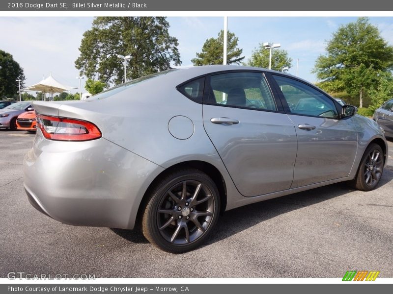 Billet Silver Metallic / Black 2016 Dodge Dart SE