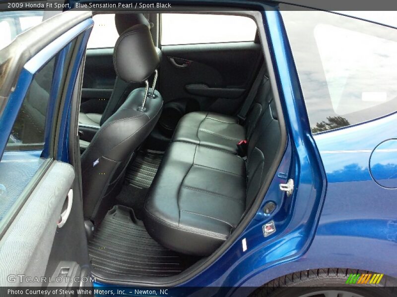 Blue Sensation Pearl / Sport Black 2009 Honda Fit Sport