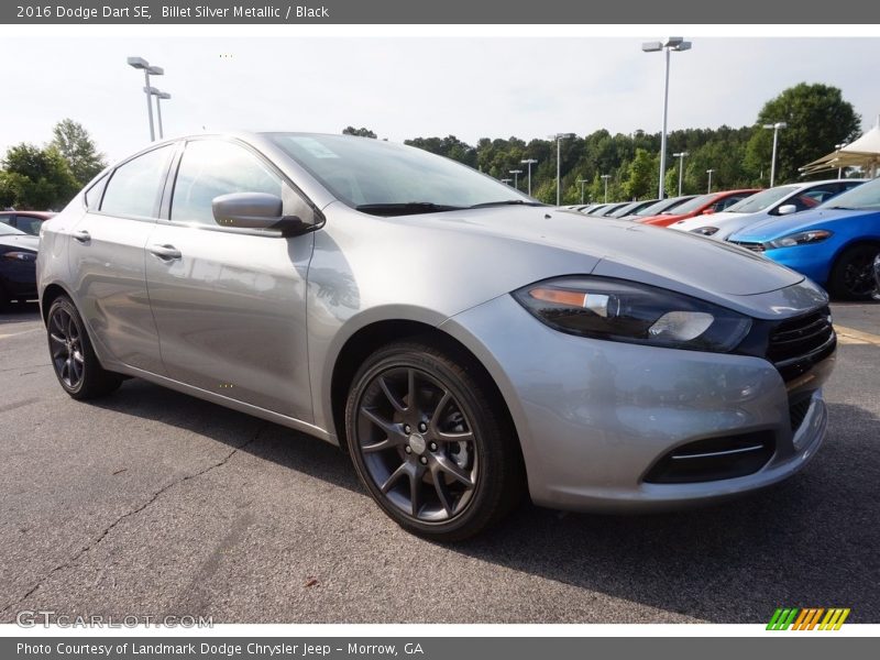 Billet Silver Metallic / Black 2016 Dodge Dart SE