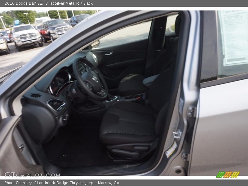 Billet Silver Metallic / Black 2016 Dodge Dart SE