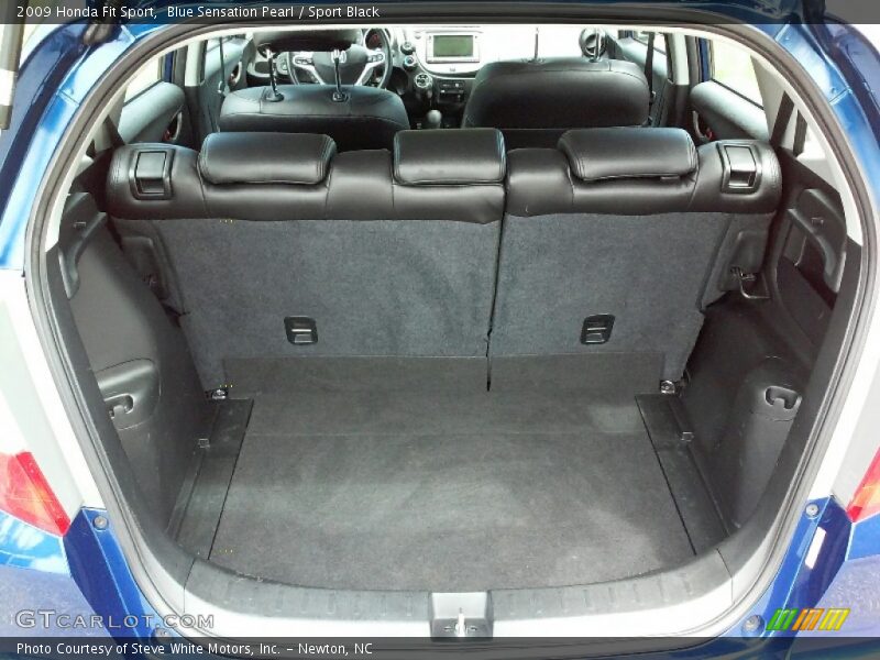 Blue Sensation Pearl / Sport Black 2009 Honda Fit Sport