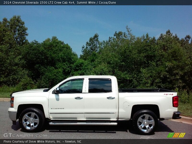 Summit White / Cocoa/Dune 2014 Chevrolet Silverado 1500 LTZ Crew Cab 4x4
