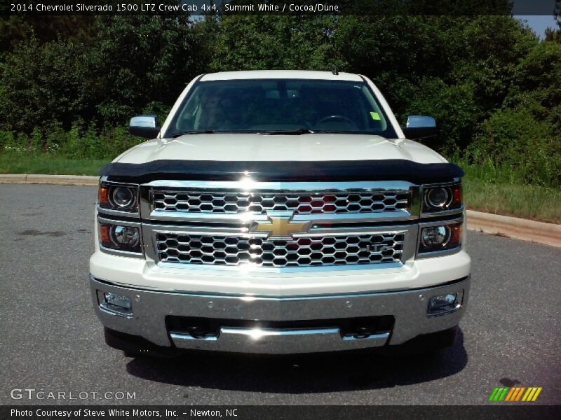 Summit White / Cocoa/Dune 2014 Chevrolet Silverado 1500 LTZ Crew Cab 4x4