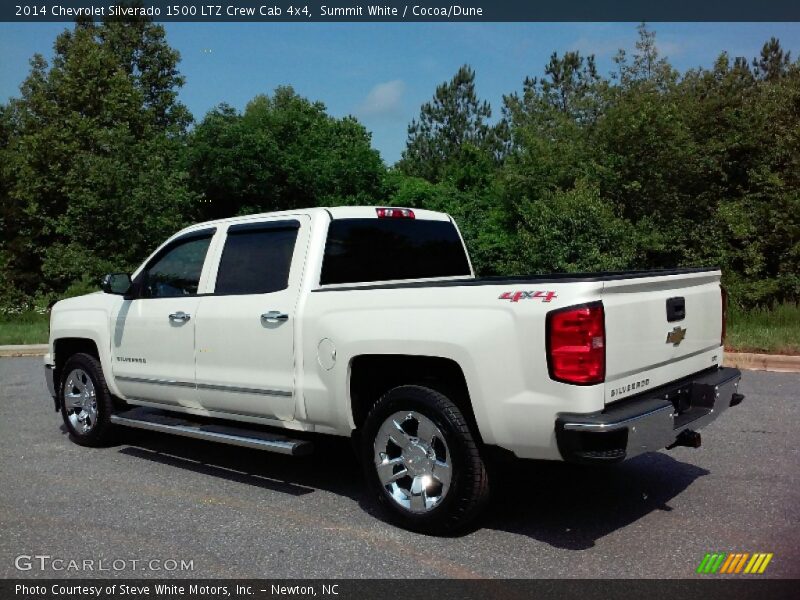 Summit White / Cocoa/Dune 2014 Chevrolet Silverado 1500 LTZ Crew Cab 4x4