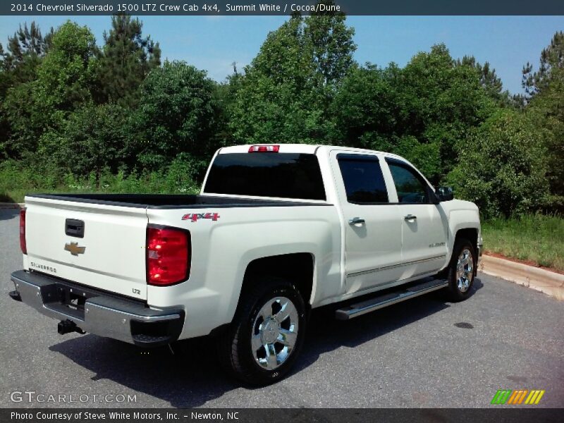 Summit White / Cocoa/Dune 2014 Chevrolet Silverado 1500 LTZ Crew Cab 4x4