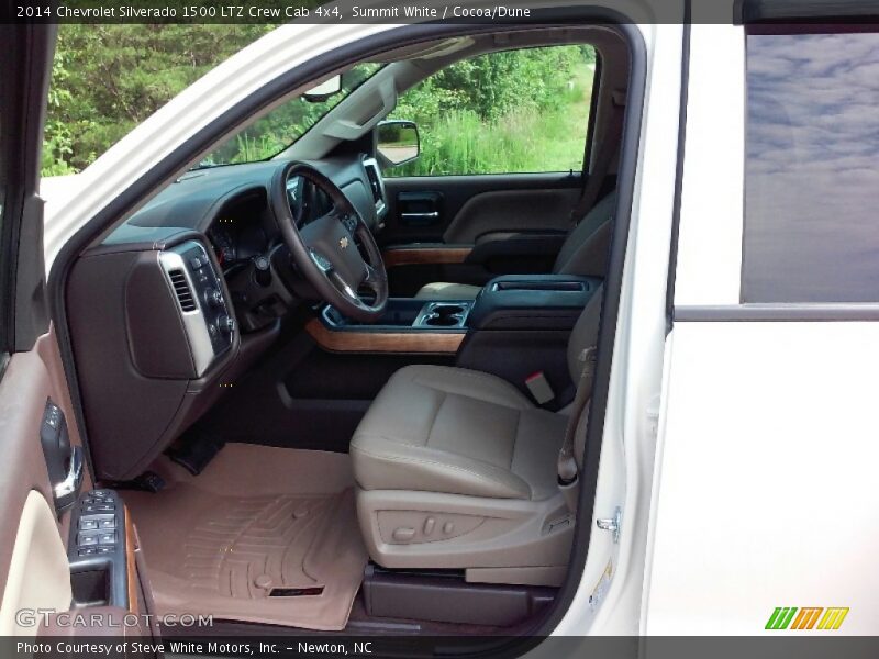 Summit White / Cocoa/Dune 2014 Chevrolet Silverado 1500 LTZ Crew Cab 4x4