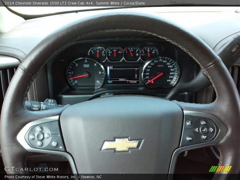 Summit White / Cocoa/Dune 2014 Chevrolet Silverado 1500 LTZ Crew Cab 4x4