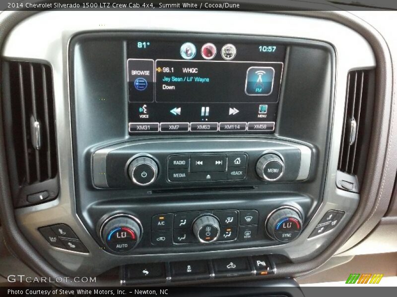 Summit White / Cocoa/Dune 2014 Chevrolet Silverado 1500 LTZ Crew Cab 4x4