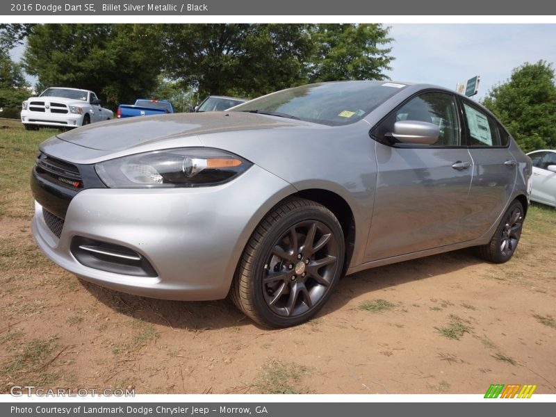 Billet Silver Metallic / Black 2016 Dodge Dart SE