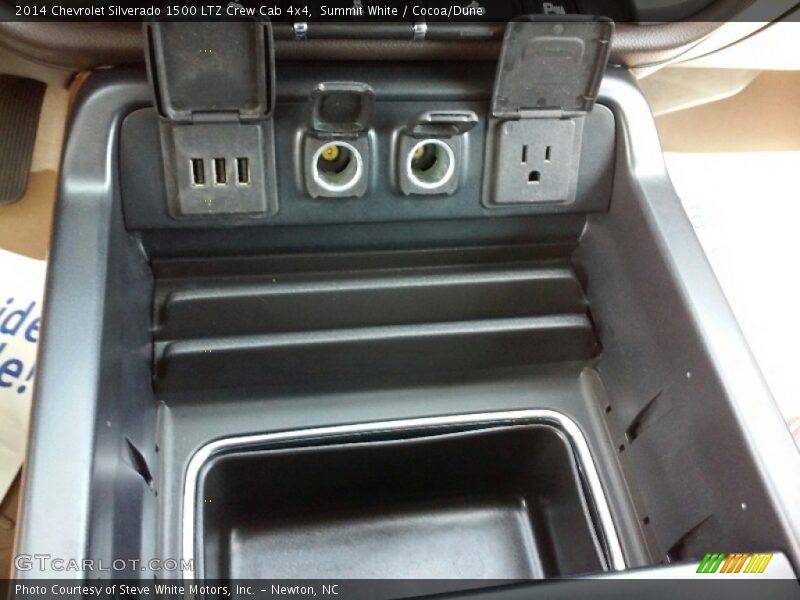 Summit White / Cocoa/Dune 2014 Chevrolet Silverado 1500 LTZ Crew Cab 4x4