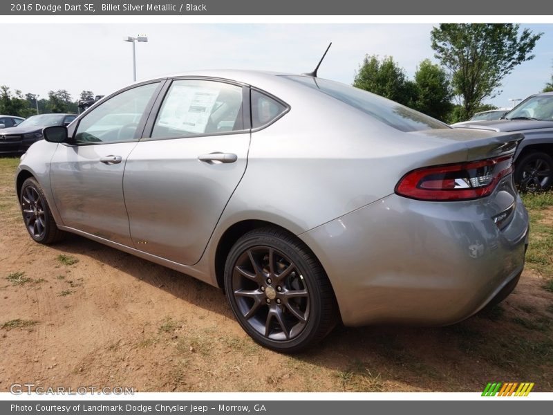 Billet Silver Metallic / Black 2016 Dodge Dart SE