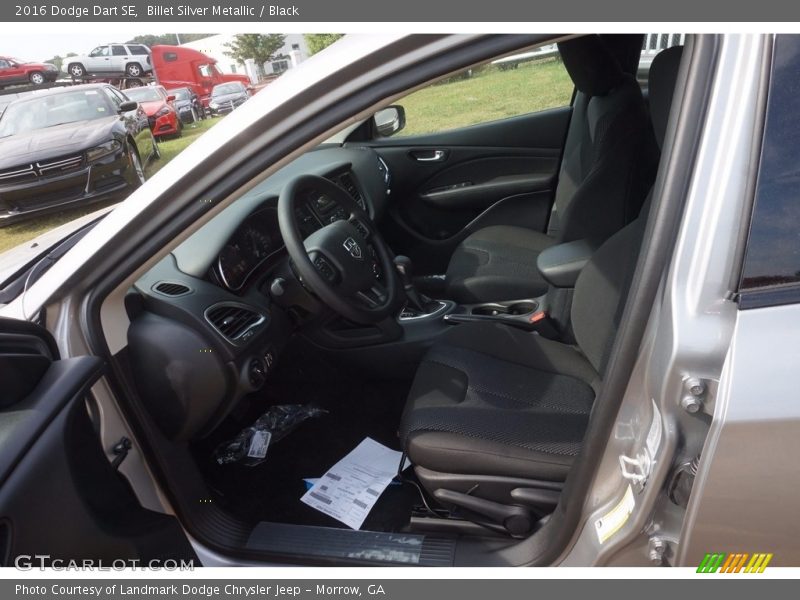 Billet Silver Metallic / Black 2016 Dodge Dart SE