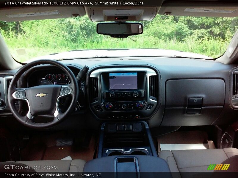 Summit White / Cocoa/Dune 2014 Chevrolet Silverado 1500 LTZ Crew Cab 4x4