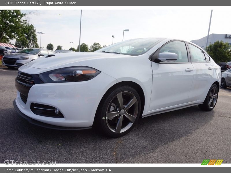 Bright White / Black 2016 Dodge Dart GT