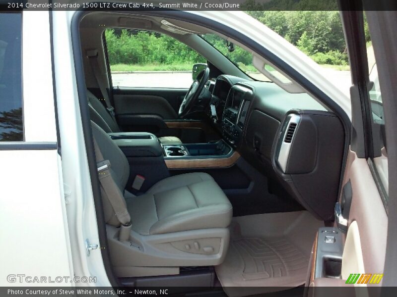 Summit White / Cocoa/Dune 2014 Chevrolet Silverado 1500 LTZ Crew Cab 4x4