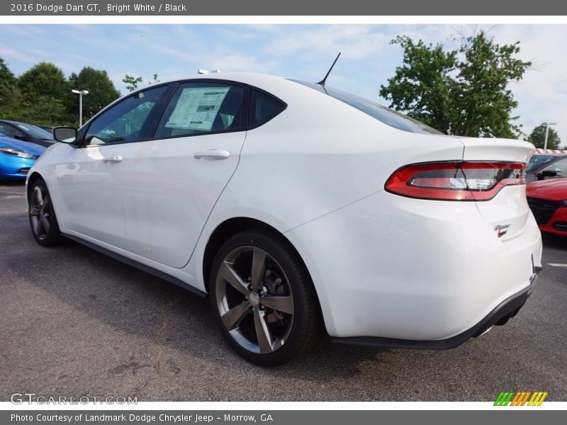 Bright White / Black 2016 Dodge Dart GT