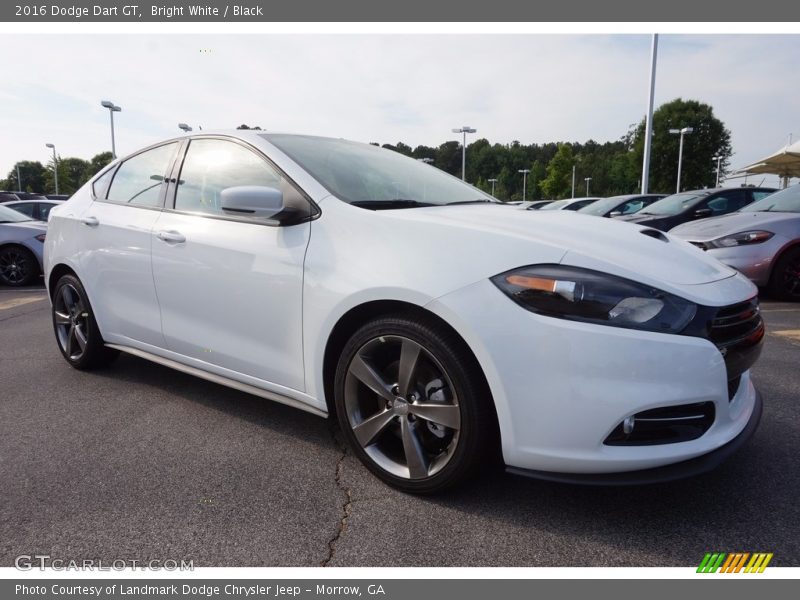 Bright White / Black 2016 Dodge Dart GT