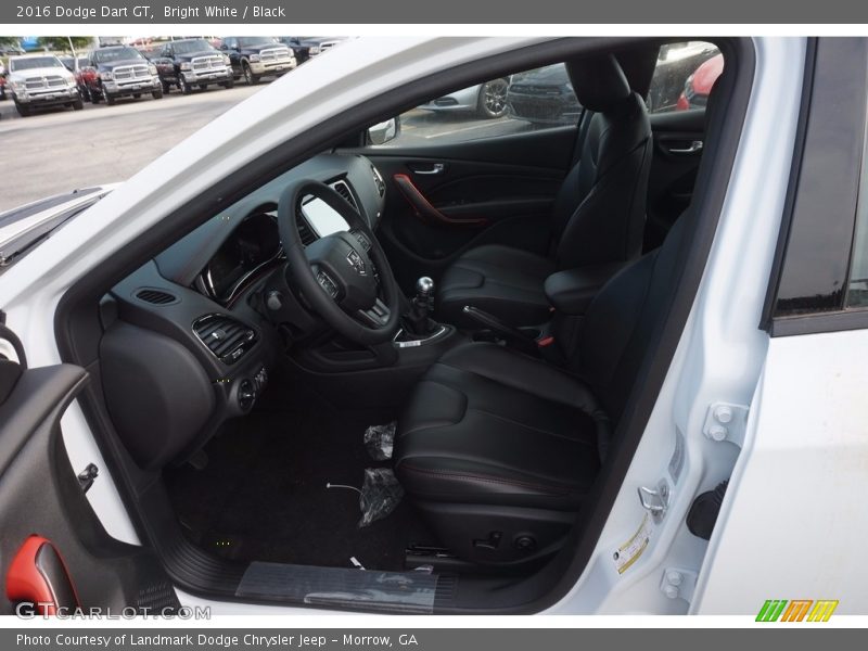Bright White / Black 2016 Dodge Dart GT